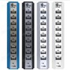 2011 newest 10 ports USB hub with 2A power supply