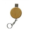 Keychain Round Wood Flash Disk