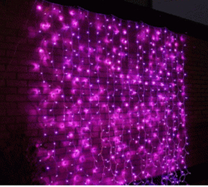 Red LED curtain String Light