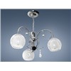 White modern functional iron glass lighting 1807-3