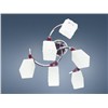 White new design fashionable iron glass lamp